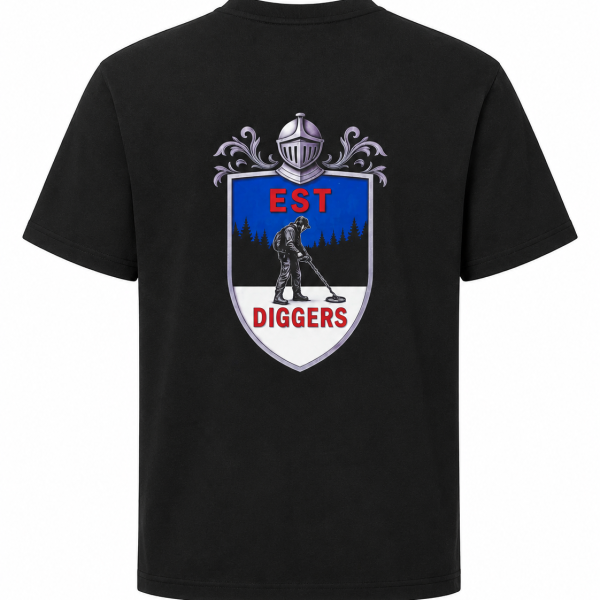 EST DIGGERS T-särk, must