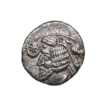Silver pendant – Parthia, silver drachma of Phraates IV