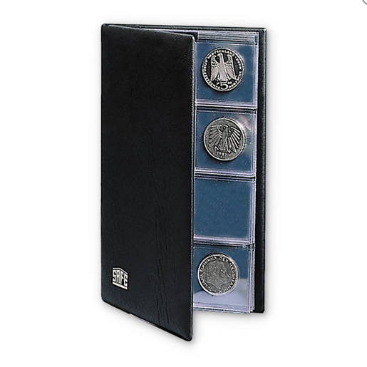 Pocket-sized coin album for 32 coins